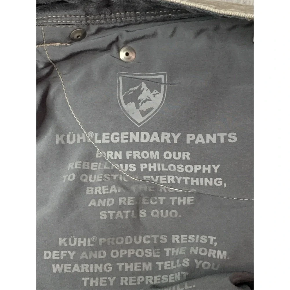 Kuhl Pants Mens 38x32 Rydr Vintage Patina Dye Legendary Thrashed Flaws Outdoors